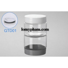 Hũ nhựa nắp nhựa trắng 50g