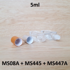 Chai lăn vuông bi nhựa 5ml