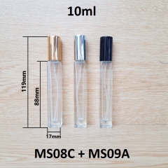 Chai vuông phun sương KO viền 10ml
