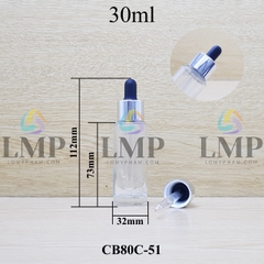Chai thủy tinh nắp bóp khoen nhôm