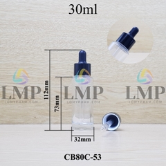 Chai thủy tinh nắp bóp khoen nhôm