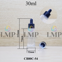 Chai thủy tinh nắp bóp khoen nhôm