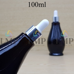 Chai đèn dầu nắp bóp khoen nhôm 100ml