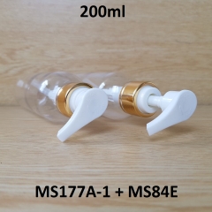 Chai trong vai tròn vòi trắng khoen vàng 200ml