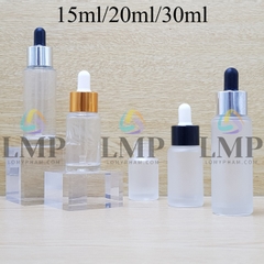 Chai thủy tinh nắp bóp khoen nhôm