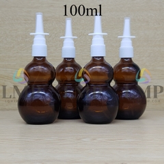 Chai hồ lô xịt mũi vuông thẳng 100ml