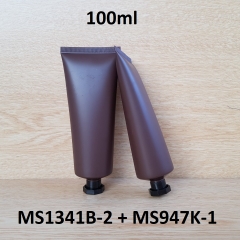 Tuýp tròn nâu nhám nắp đen 100ml