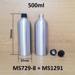 Chai nhôm nắp vặn sọc 500ml