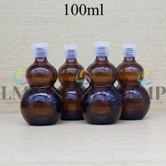 Chai hồ lô nắp bật sọc 100ml