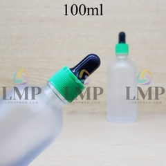 Chai tinh dầu phun mờ nắp bóp khoen nhựa sọc 100ml