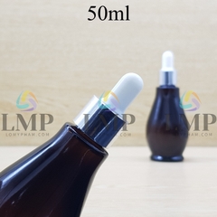 Chai đèn dầu nắp bóp khoen nhôm 50ml