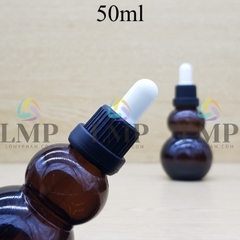 Chai hồ lô nắp bóp sọc dày 50ml