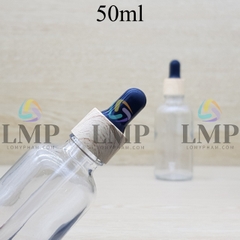 Chai tinh dầu nắp bóp khoen vân gỗ 50ml
