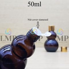 Chai hồ lô nắp xi KO viền 50ml