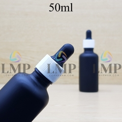 Chai tinh dầu phun mờ nắp bóp khoen nhựa sọc 50ml