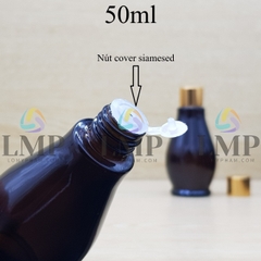 Chai đèn dầu nắp xi KO viền 50ml