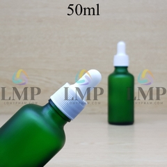 Chai tinh dầu phun mờ nắp bóp khoen nhựa sọc 50ml