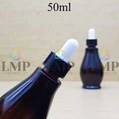 Chai đèn dầu nắp bóp khoen nhựa sọc 50ml
