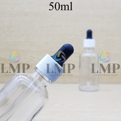 Chai tinh dầu nắp bóp khoen nhựa sọc 50ml