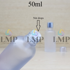 Chai tinh dầu phun mờ nắp xi KO viền 50ml