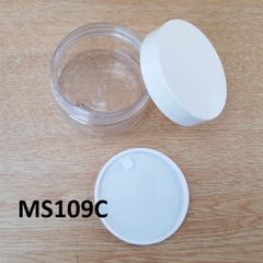 Hũ nhựa trong nắp trắng 100g