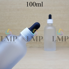 Chai tinh dầu phun mờ nắp bóp khoen nhựa sọc 100ml