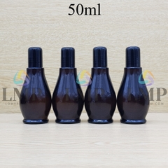 Chai đèn dầu nắp đen đầu bi lăn sắt 50ml