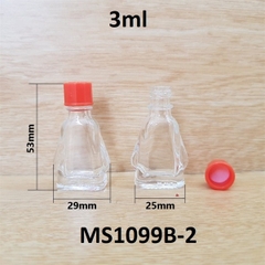 Chai dầu gió thân trong 3ml