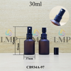 Chai thủy tinh vát đầu nhôm giọt cao 30ml