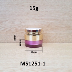 Hũ kem nắp vàng 15g