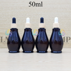 Chai đèn dầu nắp bóp khoen vân gỗ 50ml