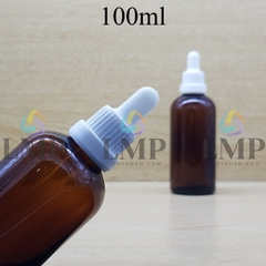 Chai tinh dầu nắp bóp sọc dày 100ml