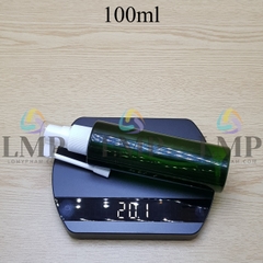 Chai PET vai ngang đầu xịt mũi 360 độ 100ml