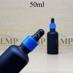 Chai tinh dầu phun mờ nắp bóp khoen nhựa trơn 50ml