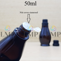 Chai đèn dầu nắp dày 50ml