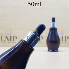 Chai đèn dầu nắp bóp khoen nhôm 50ml