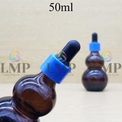 Chai hồ lô nắp bóp khoen nhựa trơn 50ml