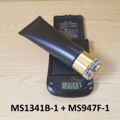 Tuýp tròn đen nhám nắp vàng 100ml