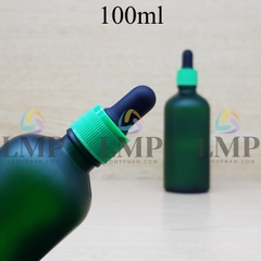 Chai tinh dầu phun mờ nắp bóp khoen nhựa sọc 100ml