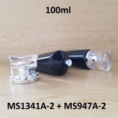Tuýp tròn đen bóng nắp bạc 100ml