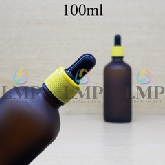 Chai tinh dầu phun mờ nắp bóp khoen nhựa sọc 100ml