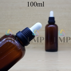 Chai tinh dầu nắp bóp sọc dày 100ml