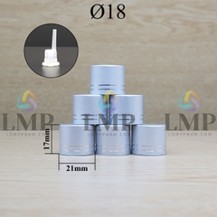 Nắp xi 2 viền Ø18 ( kèm nút chặn )