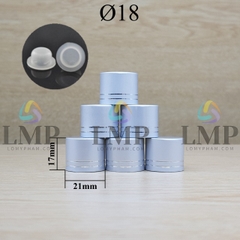 Nắp xi 2 viền Ø18 ( kèm nút chặn )