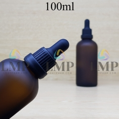 Chai tinh dầu phun mờ nắp bóp sọc dày 100ml