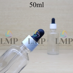 Chai tinh dầu nắp bóp khoen nhựa trơn 50ml