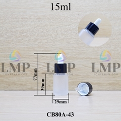 Chai thủy tinh nắp bóp khoen nhôm