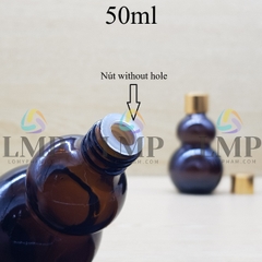 Chai hồ lô nắp xi KO viền 50ml