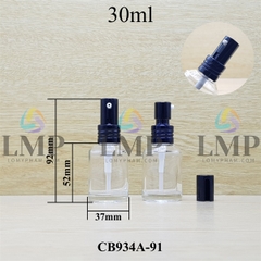 Chai thủy tinh vát đầu nhôm giọt cao 30ml