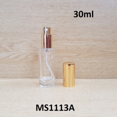 Chai TT trong tròn nắp phun sương vàng 30ml